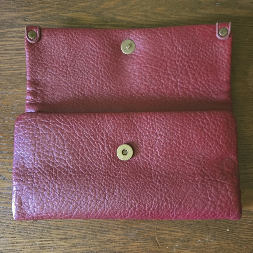 Elegant Burgundy Soft Leather Wallet